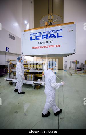 Psyche Solar Array Unboxing. A NASA team uncrates the twin solar arrays ...