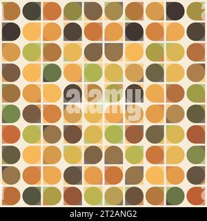 Abstract Retro Geometric Pattern Background Design Stock Vector