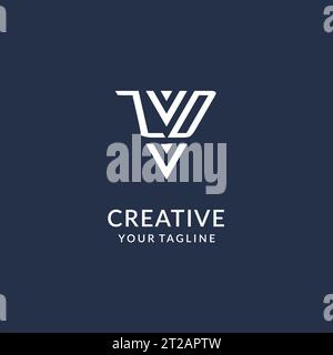 ZE triangle monogram logo design ideas, creative initial letter logo with triangular shape logo vector Stock Vector