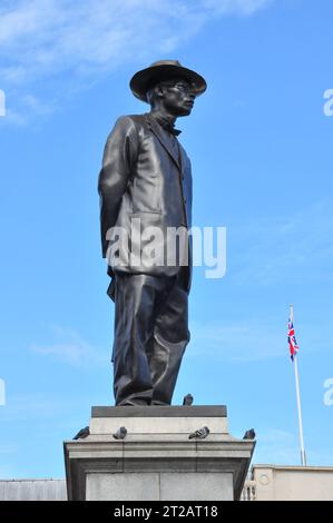 Sculpture of John Chilembwe by Samson Kambalu on the fourth plinth at Trafalgar Square, London, England, UK Stock Photo