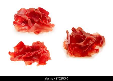 Pickled ginger isolated on white background. Stock Photo