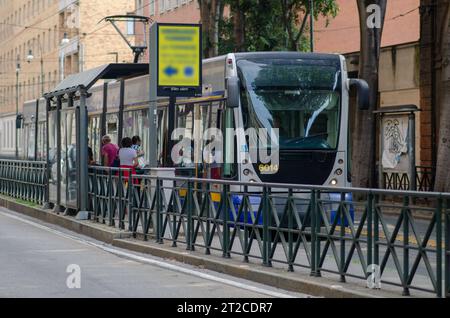 public transport, increase in tram fares, ever-increasing cost of living, inflation. no logo. Italy-Turin 09 July 2019 Stock Photo