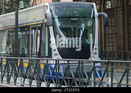 public transport, increase in tram fares, ever-increasing cost of living, inflation. no logo. Italy-Turin 09 July 2019 Stock Photo