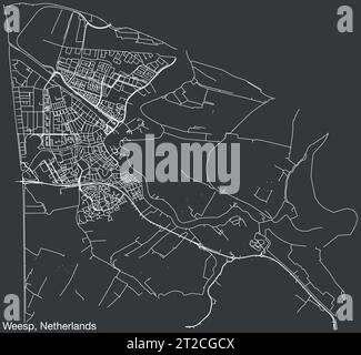 Street roads map of WEESP, NETHERLANDS Stock Vector Image & Art - Alamy