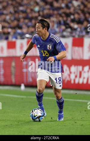 Hyogo, Japan. 17th Oct, 2023. Takuma Asano (JPN) Football/Soccer : KIRIN CHALLENGE CUP 2023 match between Japan 2-0 Tunisia at Noevir Stadium Kobe in Hyogo, Japan . Credit: AFLO/Alamy Live News Stock Photo