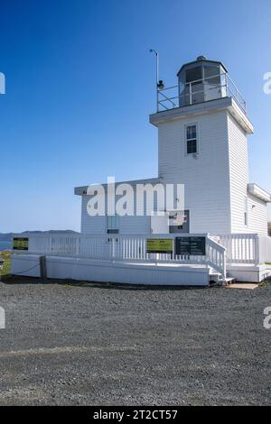 Bell Island heritage lighthouse in Newfoundland & Labrador, Canada Stock Photo