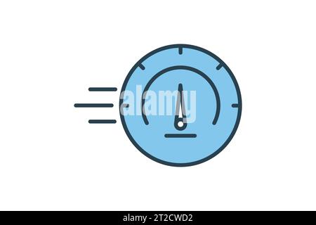 Digital barometer icon, simple style 14629212 Vector Art at Vecteezy