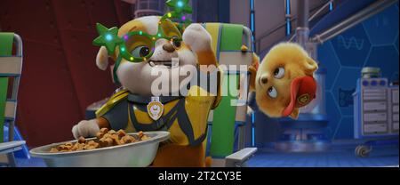 PAW PATROL: THE MOVIE, US character poster, Zuma (voice: Shayle Simons),  2021. © Paramount Pictures / Courtesy Everett Collection Stock Photo - Alamy