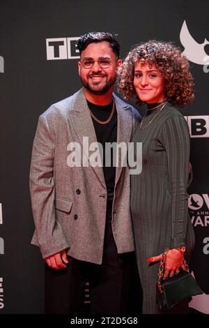 Nashville, Tennessee, USA, October 17, 2023. On the red carpet during 54th Annual GMA Dove Awards at the Allen Arena at Lipscomb University (Photo Credit:  Marty Jean-Louis) Stock Photo