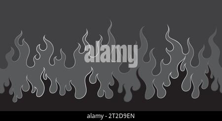 oriental fire pattern seamless wallpaper vector illustration Stock Vector