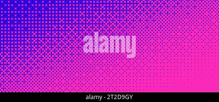Pixelated bitmap diagonal gradient texture. Blue and pink dither ...