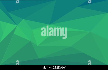 Blue and green triangle low polygon abstract background. Geometric shape element design. vector illustration for web, digital, banner, cover, flyer Stock Vector