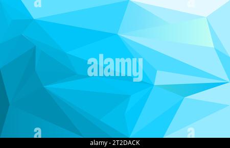 Bright blue triangle polygon abstract background. Geometric shape element design graphic. vector illustration for web, digital, banner, flyer Stock Vector