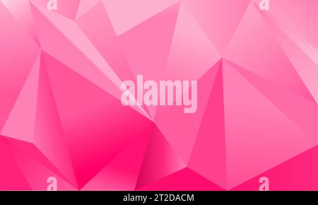 Shiny pink triangle polygon abstract background. Geometric shape element design graphic. vector illustration for web, digital, banner, flyer, poster Stock Vector