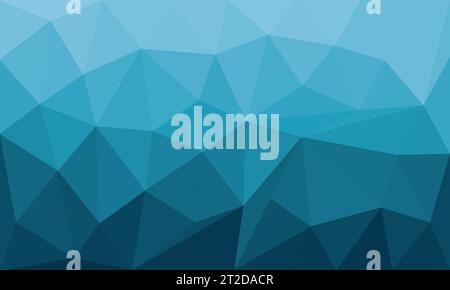 Geometric gradient on blue background with triangular polygon. Modern Abstract low poly pattern design vector template. Stock Vector