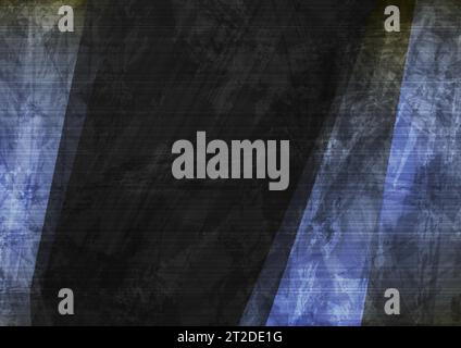 Dark abstract grunge striped vector art background Stock Vector