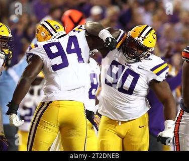 LSU Tigers defensive end Paris Shand (94) takes a defensive position ...