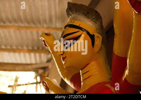 happy Durga puja advertisement, Kolkata durga puja, Navaratri, Dussehra celebration Stock Photo