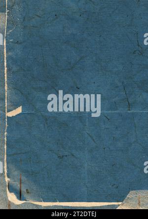 Realistic distressed edge paper texture overlay for album cover art vector mockup. Subtle worn edge aged look for music album art modern edgy design Stock Photo