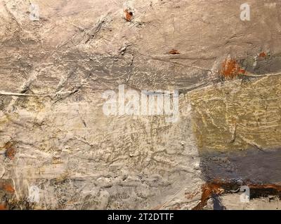Photo with textural strokes applied to the surface of oil paint. Art. Texture and background. Stock Photo