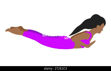 Flexibility Yoga Pose Lying On Back Stock Vector (Royalty Free) 2307729243  | Shutterstock