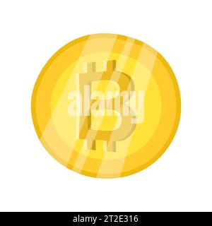 Bitcoin icon sign payment symbol. Colored. Cryptocurrency logo. Illustration isolated on white background Vector illustration. Stock Vector