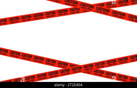 Black and red line striped. Warning tapes. Danger signs. Caution ,Barricade tape, Do not cross, police, scene barrier tape.Vector illustration Stock Vector
