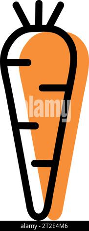 Carrots vector isolated on white background. Stock Vector