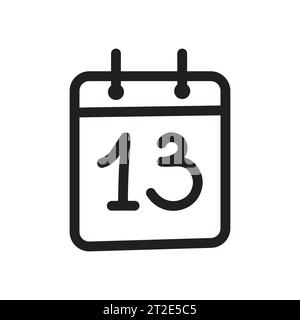 Doodle calendar. Doodle calendar clipart isolated. Decorative element for design. Hand-drawn vector illustration Stock Vector