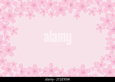 Abstract background in a minimalistic style in pink colors. Empty pedestal for product display with cherry blossoms. Stock Vector