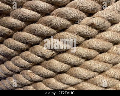 linen rope texture. thread in clew close up Stock Photo - Alamy