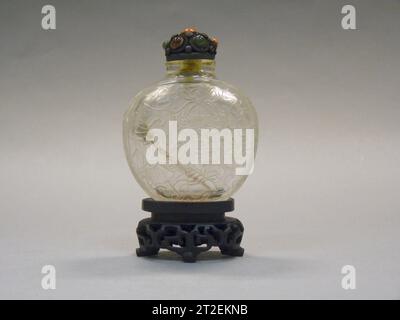 Snuff Bottle China Qing dynasty (1644–1911), Qianlong period (1736–95) Stock Photo