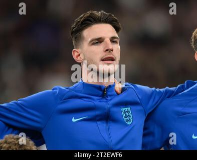 17 Oct 2023 - England v Italy - Euro 2024 Qualifier - Wembley Stadium.  England's Declan Rice before the match against Italy. Picture : Mark Pain / Alamy Live News Stock Photo