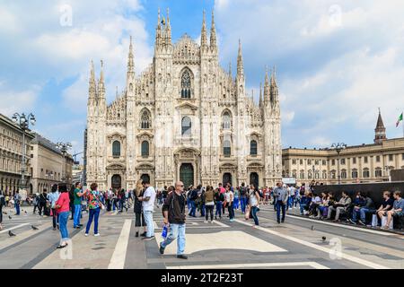 MILAN, ITALY - MAY 10, 2018: It is the Cathedral of the Nativity of the Virgin Mary (Duomo). Stock Photo