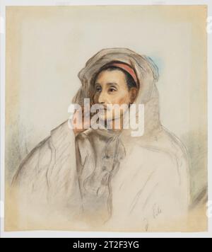 Head of an Arab Isidore Pils French ca. 1861 Pils spent two years living in the Kabylie region of Northern Algeria, studying the landscape and people in preparation for a commission commemorating the visit of Emperor Napoléon III and Empress Eugénie to the area in 1860. This pastel drawing of a distinguished sitter wearing a voluminous burnous (hooded cloak) was likely intended as an independent work based on its large scale and the fact that the artist signed the sheet. View more. Head of an Arab. Isidore Pils (French, Paris 1813/15–1875 Douarnenez). ca. 1861. Charcoal and pastel. Drawings Stock Photo