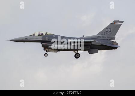 F-16C Block 30 of the Colorado Air National Guard. Stock Photo