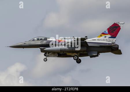 F-16C Block 30 of the Colorado Air National Guard, with special markings. Stock Photo