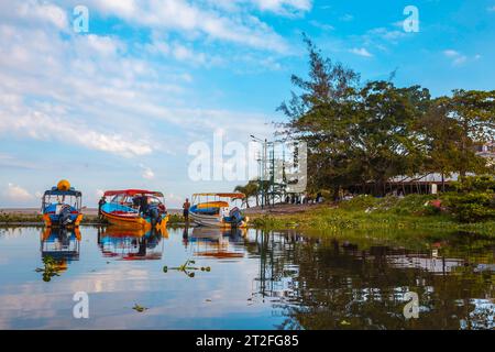 The town of La Ceiba in the Caribbean Sea. Honduras Stock Photo