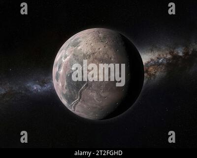 Artist's impression of a mesoplanet. Stock Photo