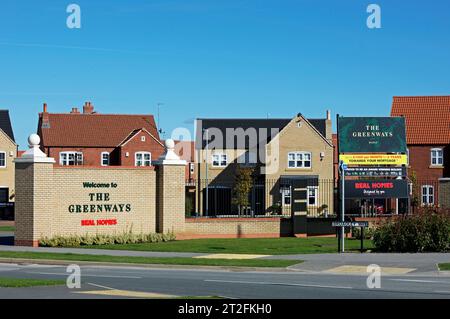 The Greenways development: new homes being built by Beal, on Rawcliffe Road, Goole, East Yorkshire Stock Photo