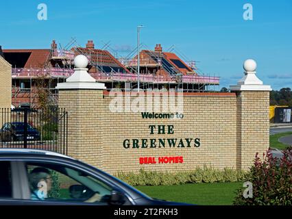 The Greenways development: new homes being built by Beal, on Rawcliffe Road, Goole, East Yorkshire Stock Photo