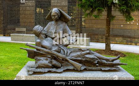 Anzac Square is a memorial to all those that fought in the war in the CBD, Brisbane, Queensland, Australia Stock Photo
