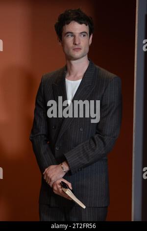 ROME, ITALY - OCTOBER 19: Tom Sturridge attends a photocall for the movie 'Widow Clicquot' during the 18th Rome Film Festival at Auditorium Parco Della Musica on October 19, 2023 in Rome, Italy (Photo by Luca Carlino/NurPhoto)0 Credit: NurPhoto SRL/Alamy Live News Stock Photo