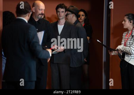 ROME, ITALY - OCTOBER 19: Tom Sturridge attends a photocall for the movie 'Widow Clicquot' during the 18th Rome Film Festival at Auditorium Parco Della Musica on October 19, 2023 in Rome, Italy (Photo by Luca Carlino/NurPhoto)0 Credit: NurPhoto SRL/Alamy Live News Stock Photo