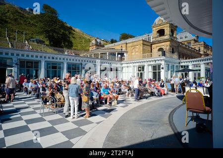 A very full audience for the last concert of the 2023 season with Scarborough's Spa Orchestra Stock Photo
