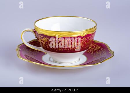 Empty old cup for coffee (tea) Stock Photo