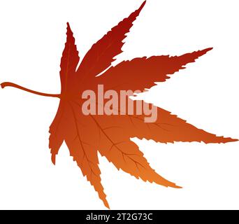 Maple autumn leaf. Element for making fall season designs. Vector illustration. Stock Vector