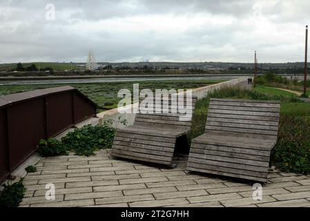 ENGLAND COASTAL PATH,  PORTSMOUTH HARBOUR, PORTSMOUTH .PIC MIKE WALKER 2023 Stock Photo