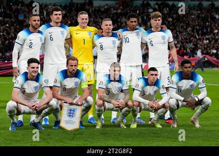 London, UK. 17th Oct, 2023. The England Team photo ahead of the International match between England and Italy at Wembley Stadium, London, England on 17 October 2023. Photo by David Horn. Credit: PRiME Media Images/Alamy Live News Stock Photo