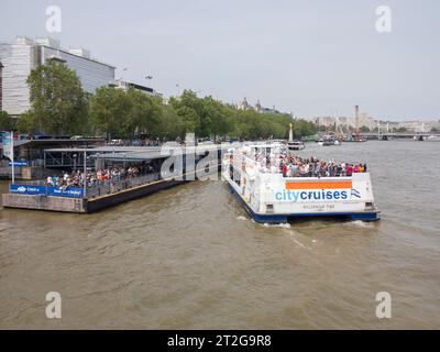 City Cruises, River Thames, Westminster, London, England, Stock Photo